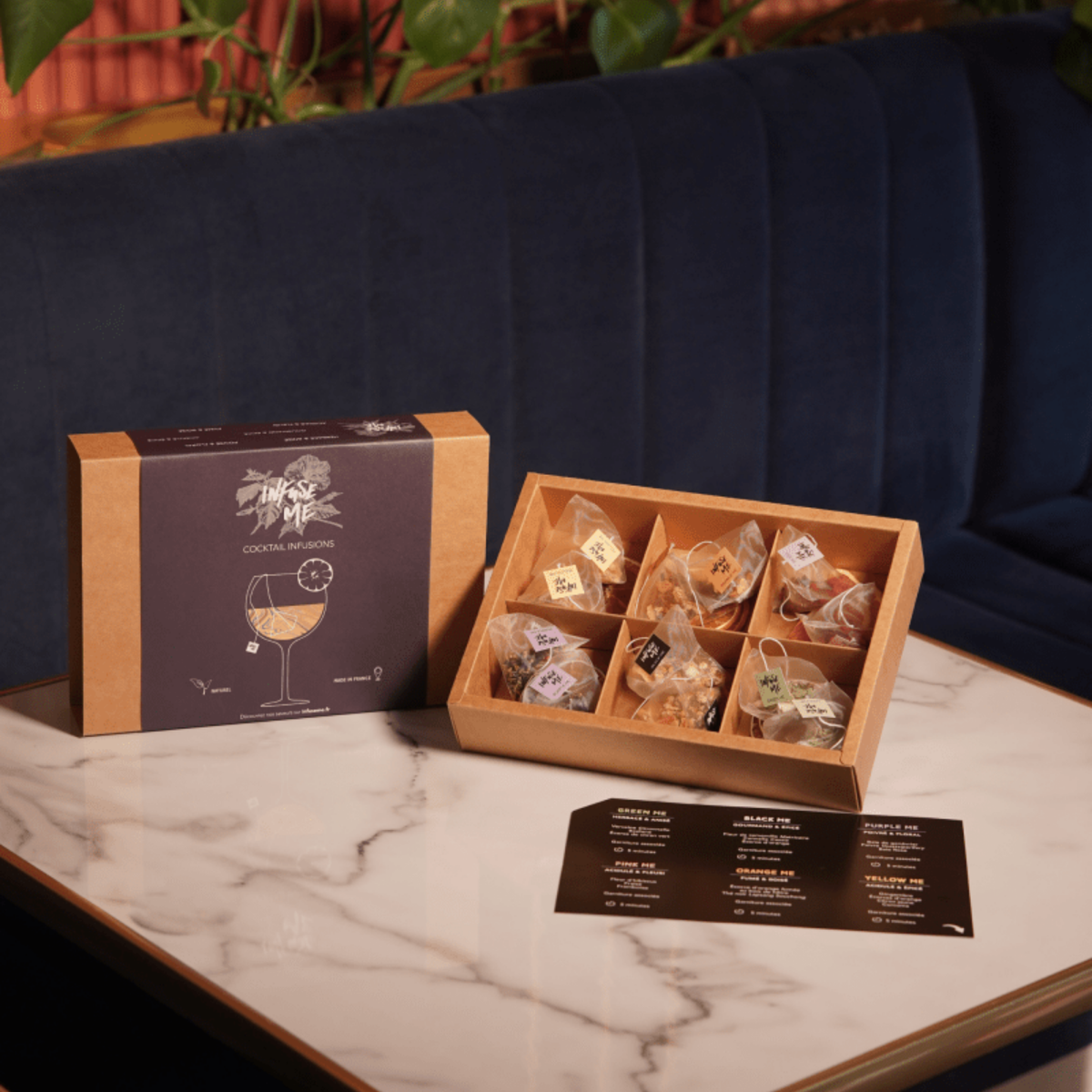 Coffret dégustation sur marbre