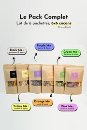 Pack 6 pochettes, les incontournables 🍸 - Infuse Me