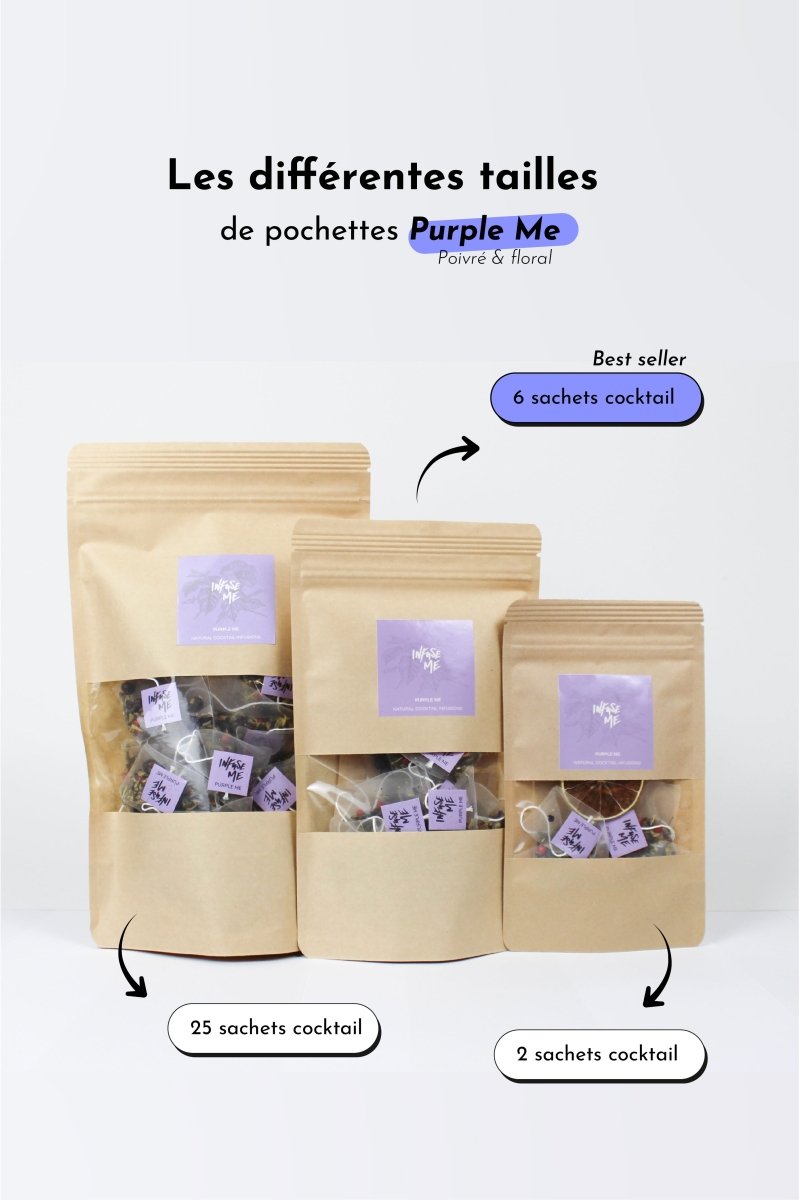 Purple Me : Cocktail poivré & floral 🫐💐 - Infuse Me